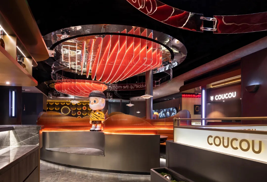 年轻时尚科幻 湊湊火锅店装修设计方案(图2) 年轻时尚科幻 湊湊火锅店装修设计方案(图2)