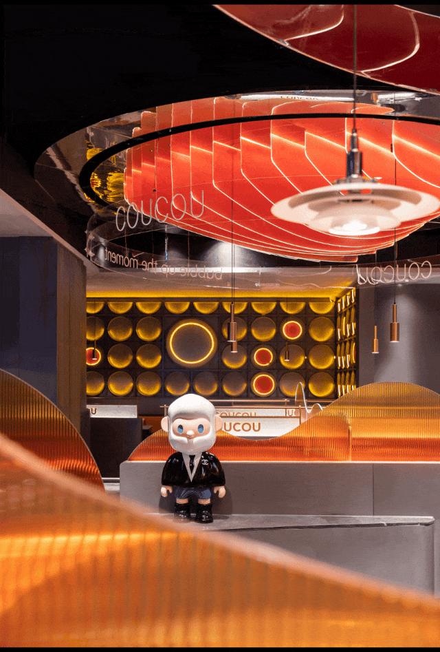 年轻时尚科幻 湊湊火锅店装修设计方案(图3) 年轻时尚科幻 湊湊火锅店装修设计方案(图3)