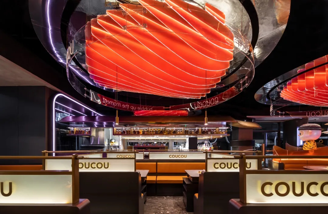 年轻时尚科幻 湊湊火锅店装修设计方案(图5) 年轻时尚科幻 湊湊火锅店装修设计方案(图5)