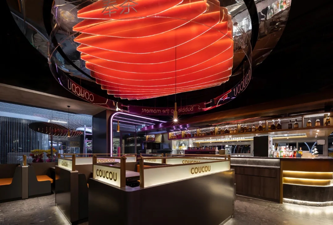 年轻时尚科幻 湊湊火锅店装修设计方案(图6) 年轻时尚科幻 湊湊火锅店装修设计方案(图6)