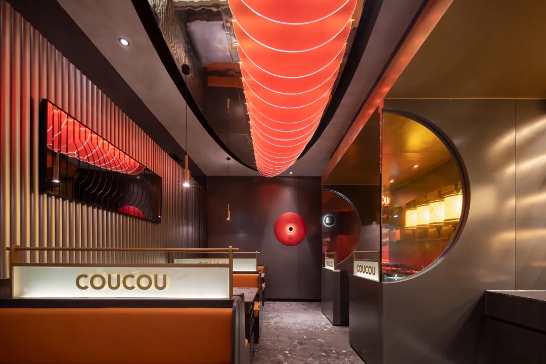 年轻时尚科幻 湊湊火锅店装修设计方案(图8) 年轻时尚科幻 湊湊火锅店装修设计方案(图8)