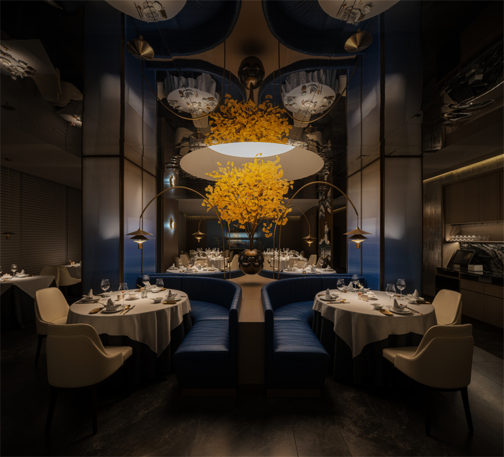 郑州金博大推荐拾味甬府尊鲜海鲜餐厅装修设计方案(图4) 郑州金博大推荐拾味甬府尊鲜海鲜餐厅装修设计方案(图4)