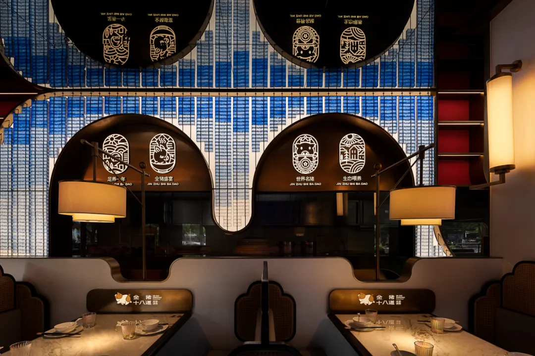 科技东方美学 金猪十八道高端酒楼装修设计(图4) 科技东方美学 金猪十八道高端酒楼装修设计(图4)