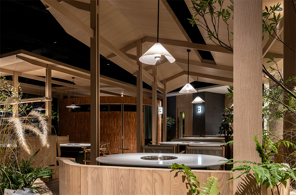 迷雾森林场景   翠焱成都火锅店装修设计方案(图4)