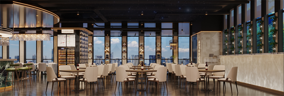 郑州葡酒客西餐·会所设计