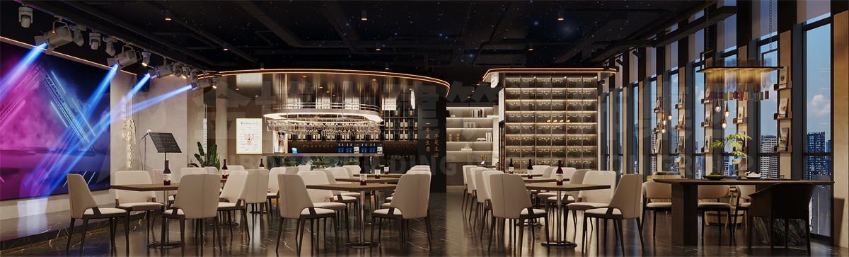 郑州葡酒客西餐·会所设计