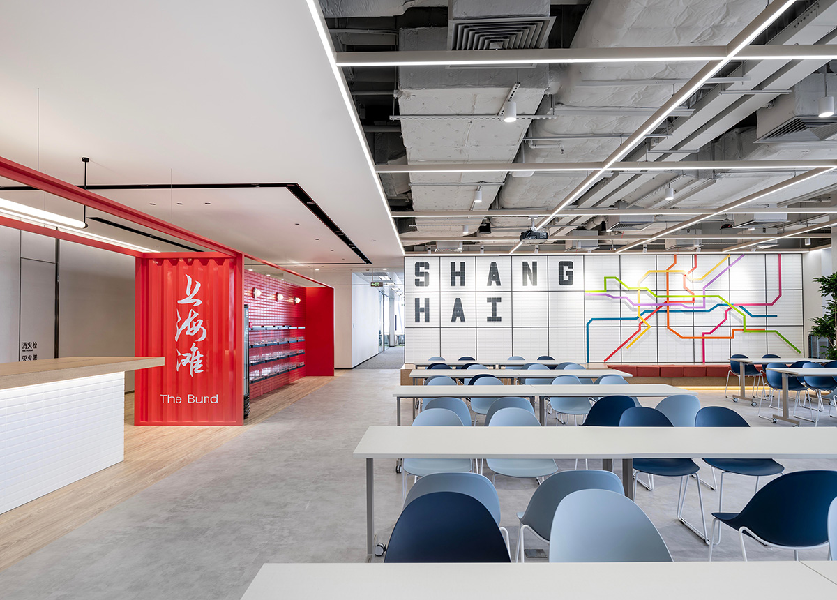 海派摩登  跨国物流公司时尚办公室装修设计(图6)