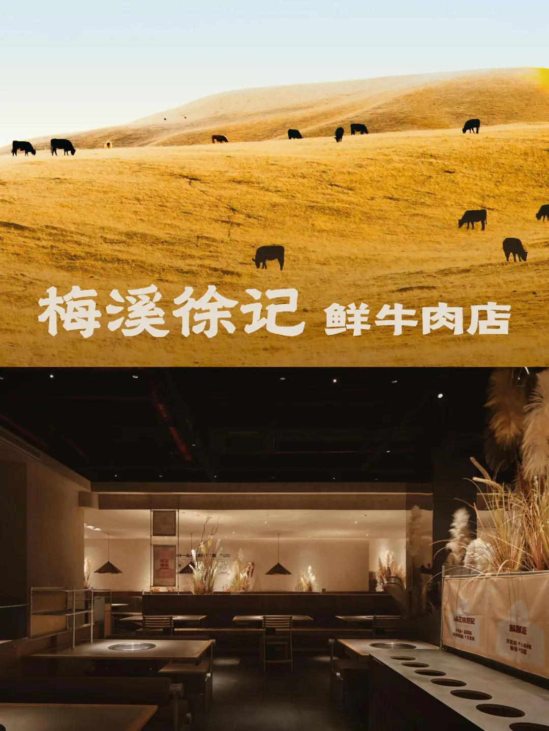 徐记·鲜牛肉潮汕火锅店全案装修设计方案(图1) 徐记·鲜牛肉潮汕火锅店全案装修设计方案(图1)