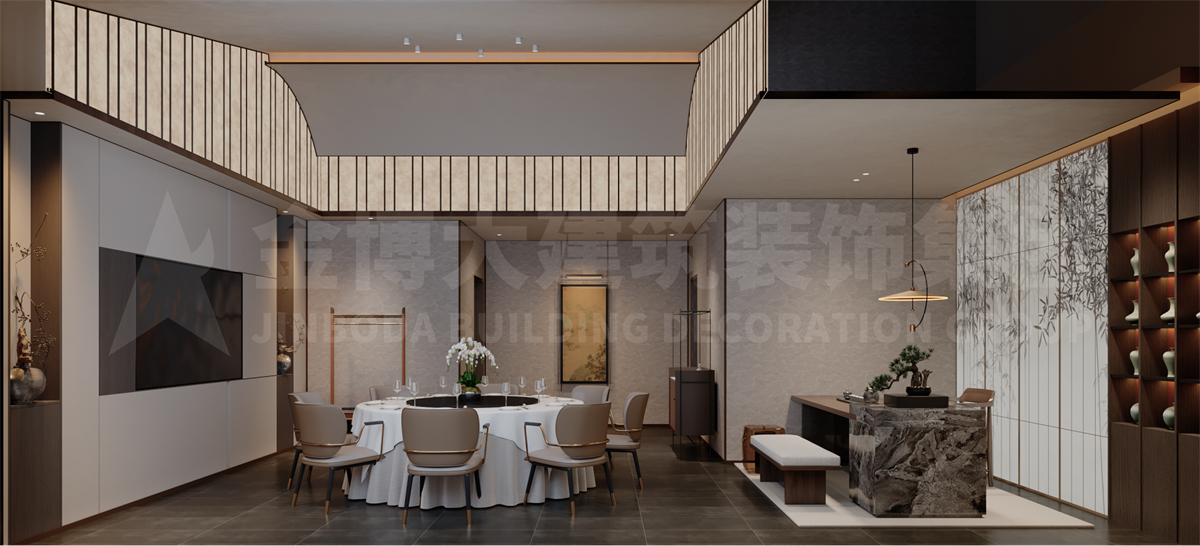 驻马店新蔡企业内部餐饮会所设计
