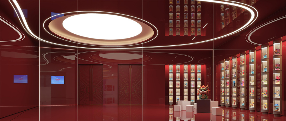 河南商丘柘城力量钻石展厅装修设计案例效果图