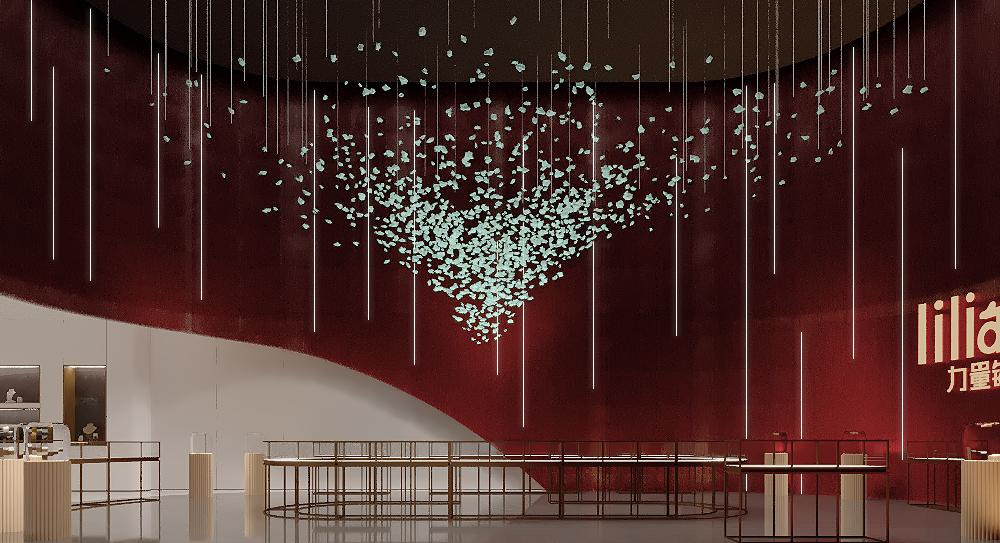 河南商丘柘城力量钻石展厅装修设计案例效果图