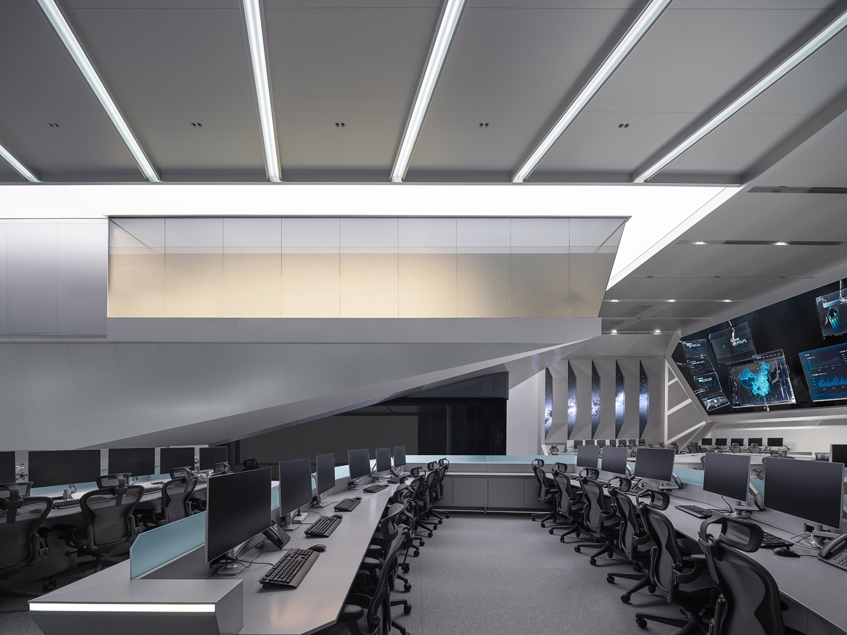 1000平微众银行企业总控中心装修设计(图6) 1000平微众银行企业总控中心装修设计(图6)