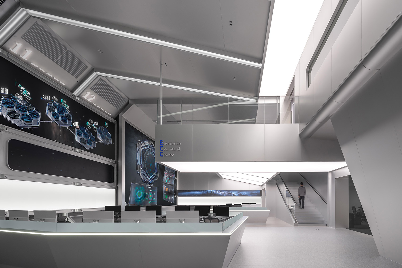 1000平微众银行企业总控中心装修设计(图5) 1000平微众银行企业总控中心装修设计(图5)