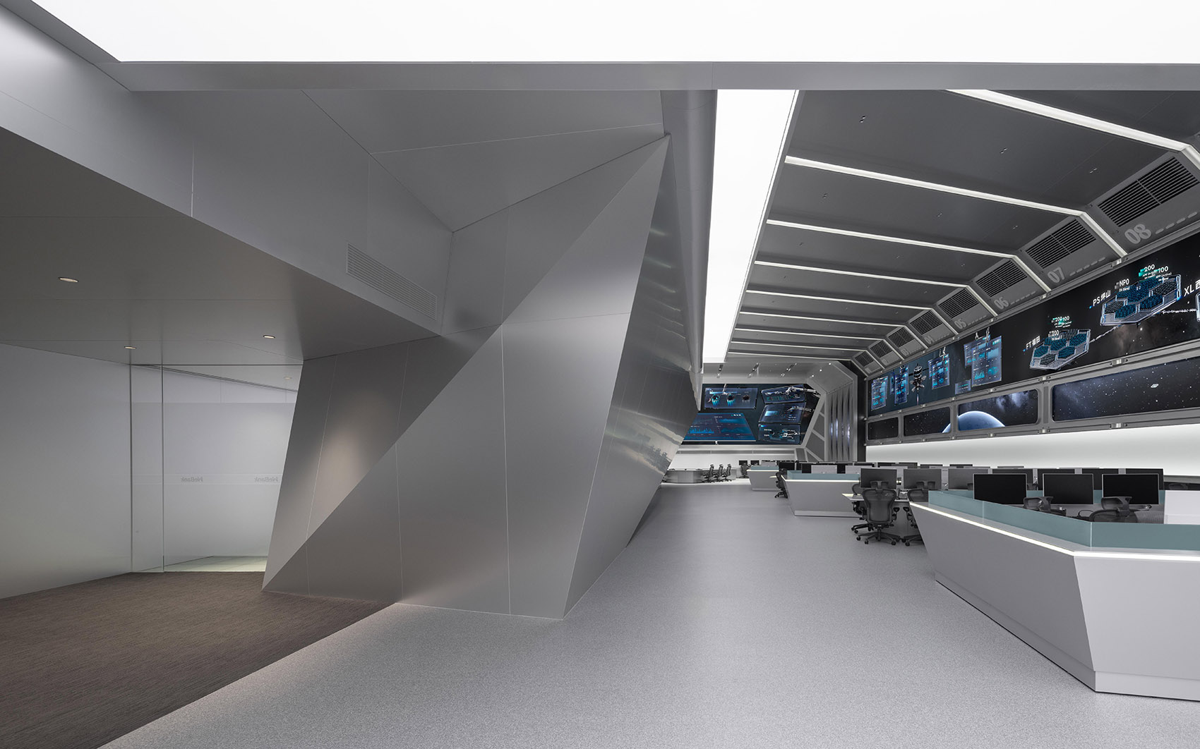 1000平微众银行企业总控中心装修设计(图7) 1000平微众银行企业总控中心装修设计(图7)