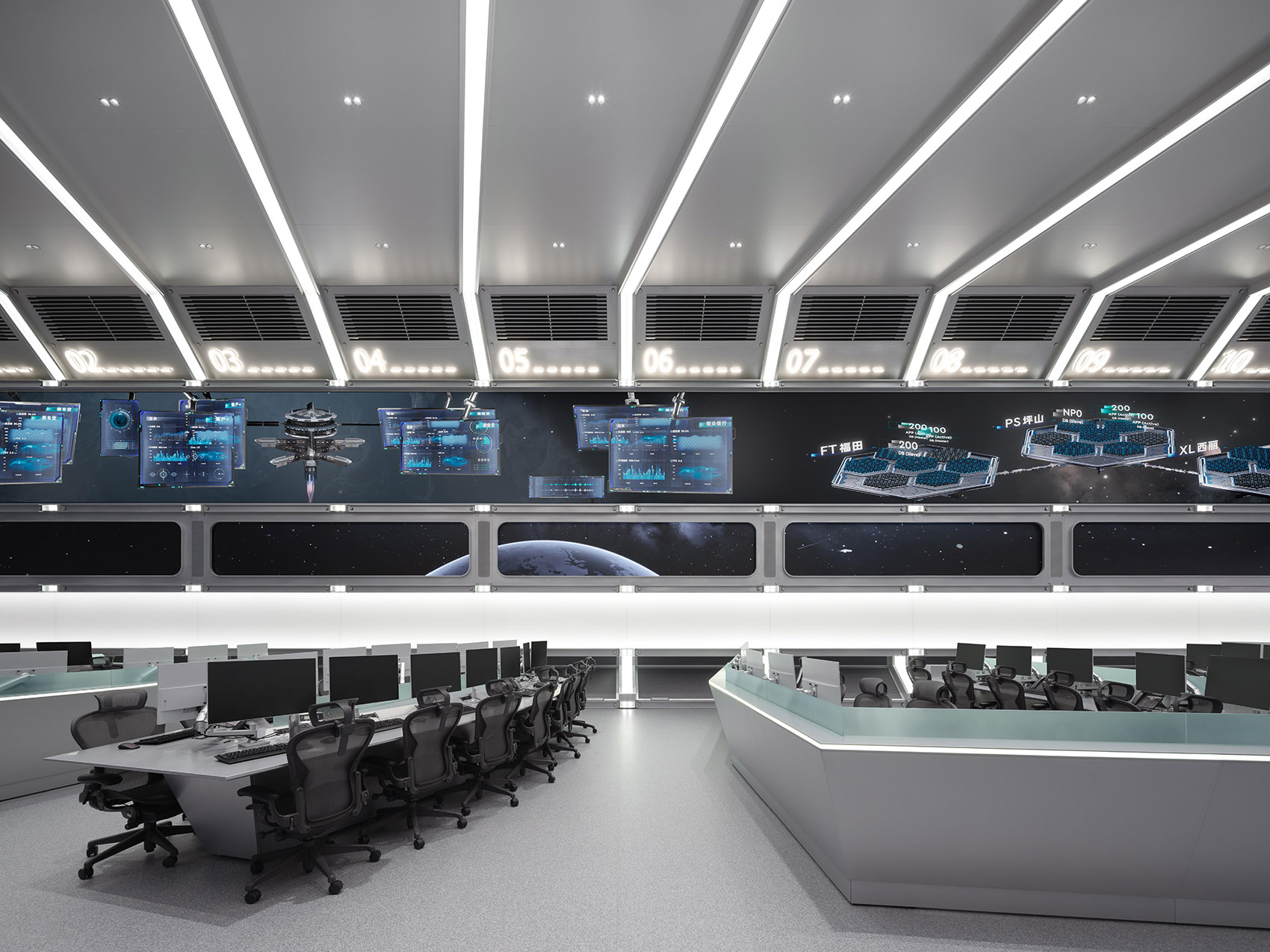 1000平微众银行企业总控中心装修设计(图8) 1000平微众银行企业总控中心装修设计(图8)